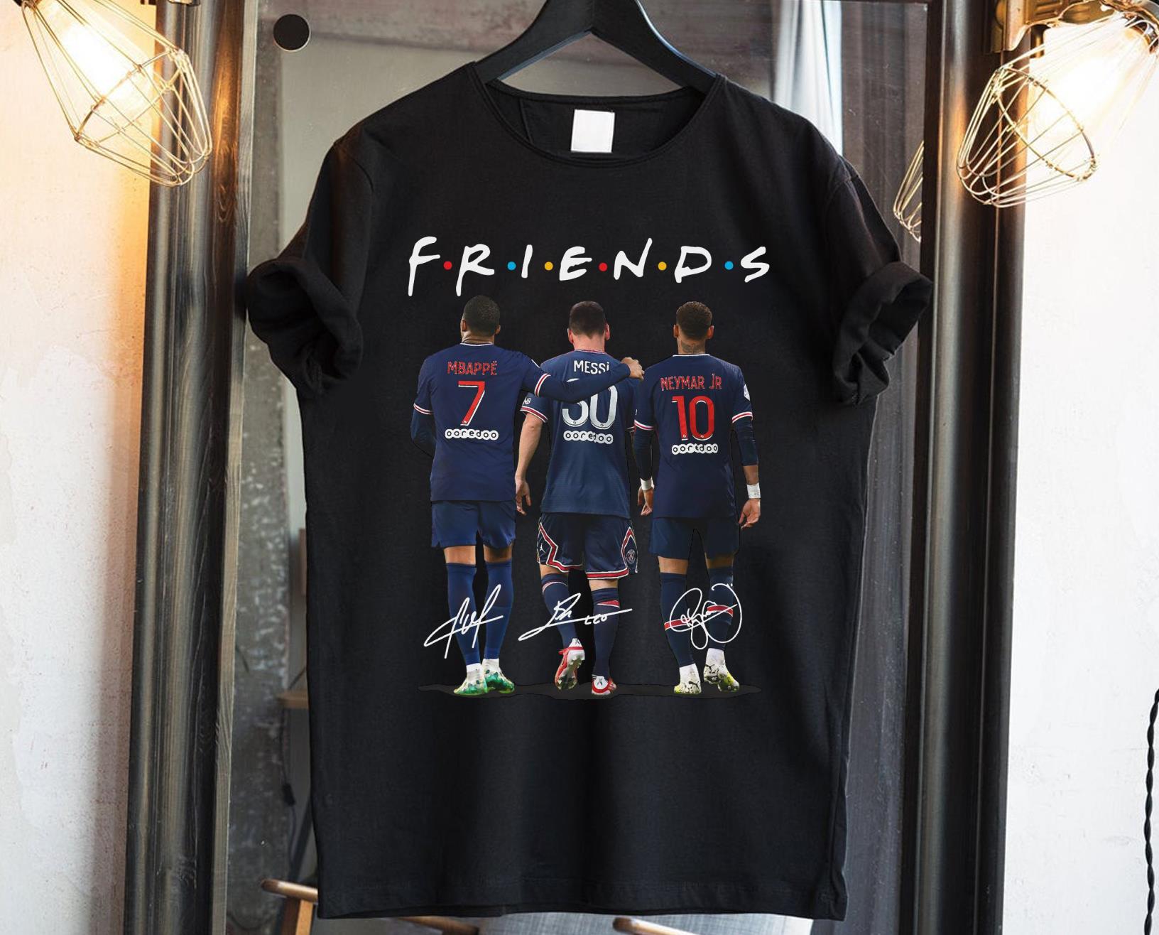 Mbappe Messi Neymar Paris Saint Germain FC Shirt, Friends Mbappe Messi Neymar Shirt 1 mydisneyshirt news