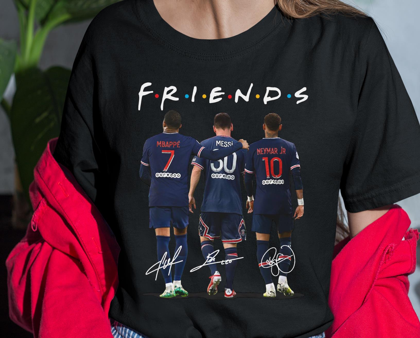 Mbappe Messi Neymar Paris Saint Germain FC Shirt, Friends Mbappe Messi Neymar Shirt 3