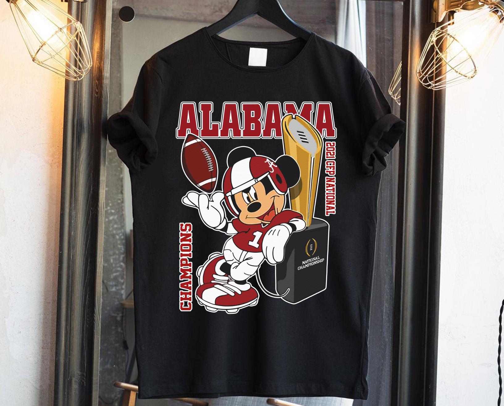 Mickey Mouse Alabama Crimson Tide Champions 2021 Cfp National Shirt, Mickey Alabama Crimson Tide Shirt 1 mydisneyshirt news