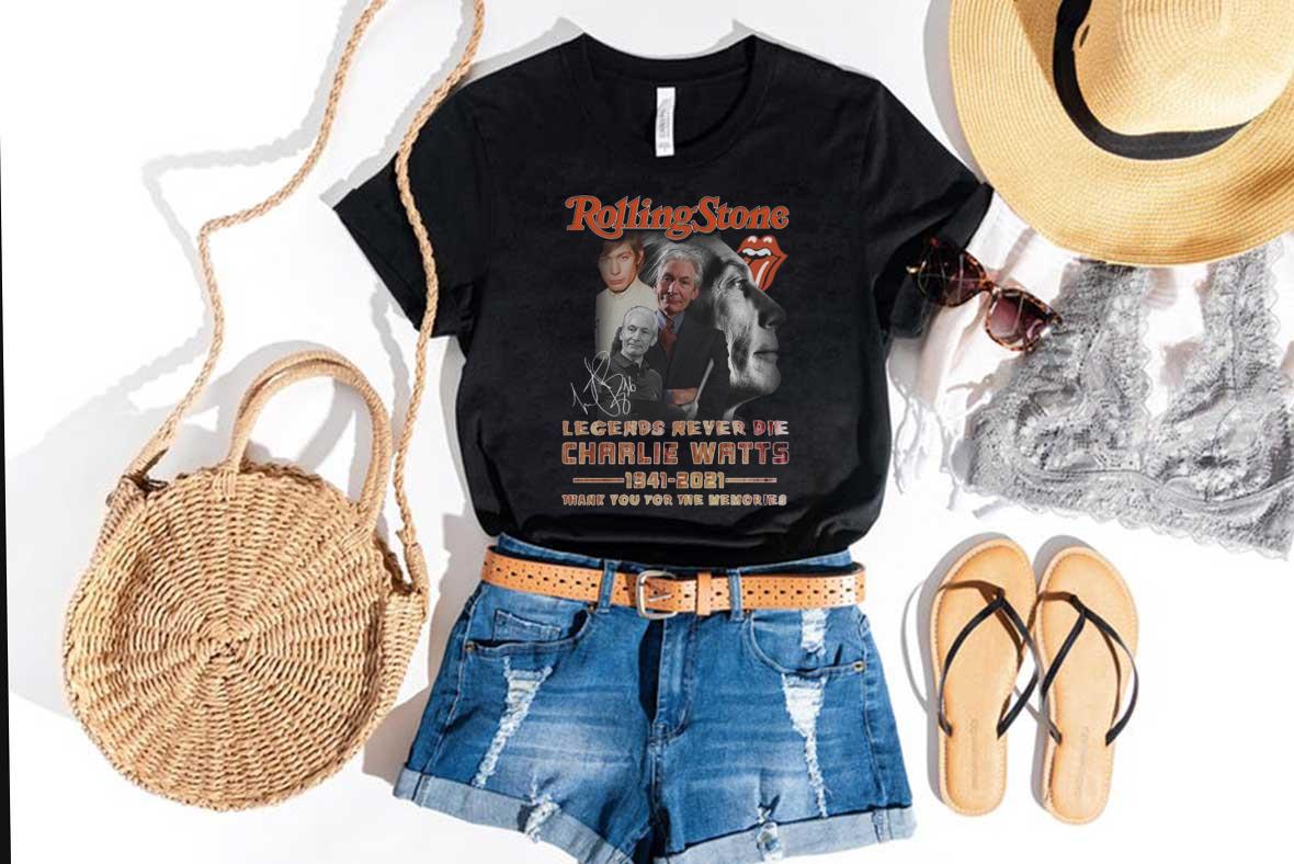 Vintage Drummer Charlie Watts Shirt, Rolling Stone Legends Never Die Charlie Watts 1941-2021 Thank Memories Signature Shirt Vintage Drummer Charlie Watts Shirt, Rolling Stone Legends Never Die Charlie Watts 1941-2021 Thank Memories Signature Shirt 4