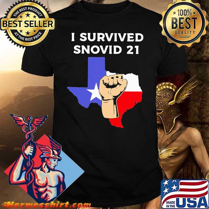 I Survived Snovid 21 Flag Shirt