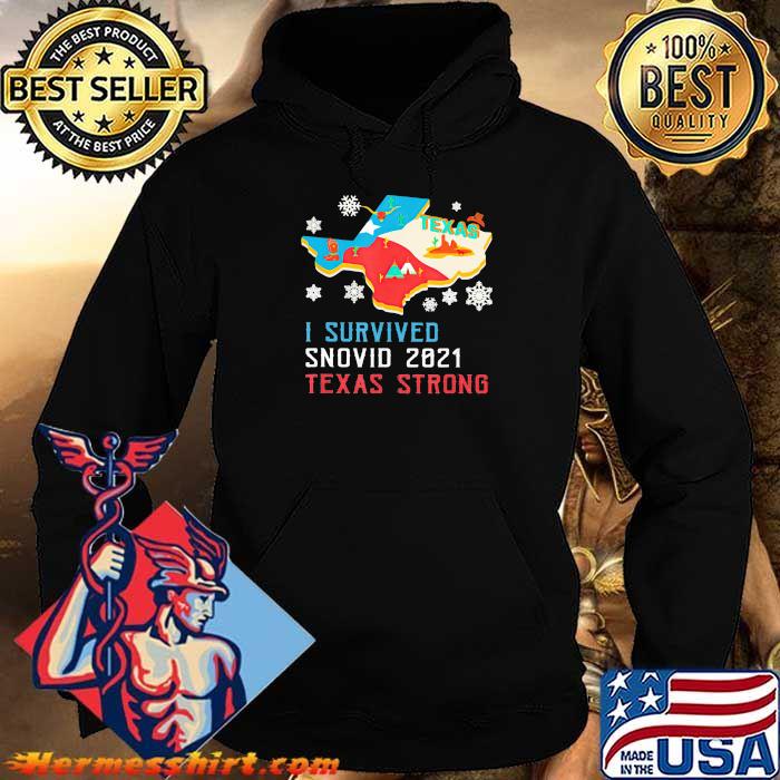 Texas I Survived Snovid 2021 Strong Flag Shirt