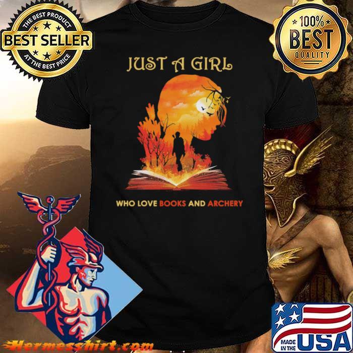 Just a girl who love books and archery shirt