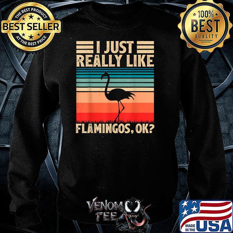 Flamingos Ok Vintage T-Shirt - Myfrogtee