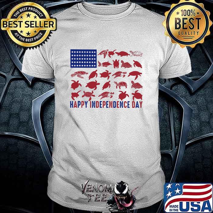 Happy Independence Day 4th Of July Turtle Flag Shirt Happy Independence Day 4th Of July Turtle Flag Shirt