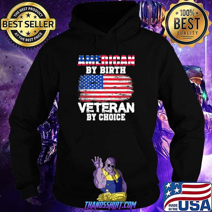 American by birth veteran by choice usa flag Hoodie