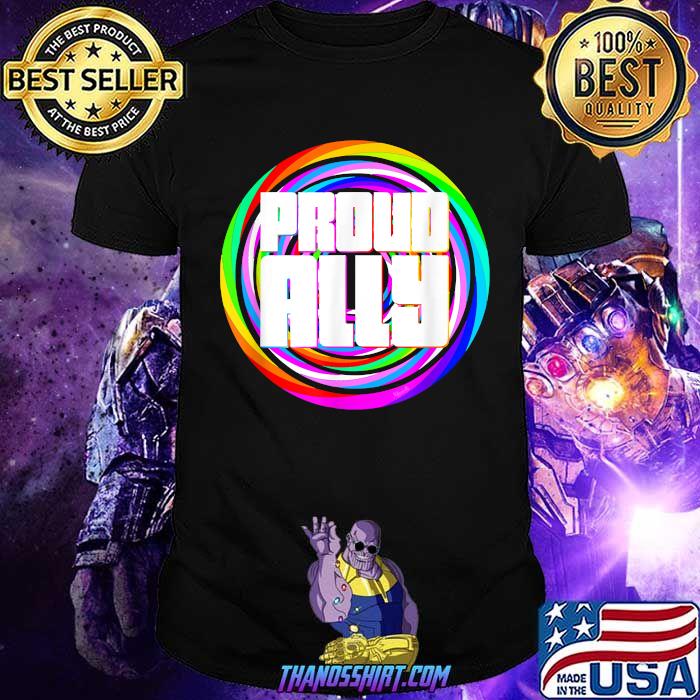 Proud Ally LGBT Rainbow Color T-Shirt Proud Ally LGBT Rainbow Color T-Shirt