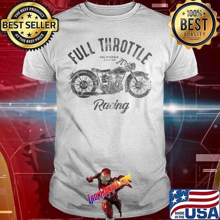 Full Throttle Racing California Motorcycle Faded T-Shirt