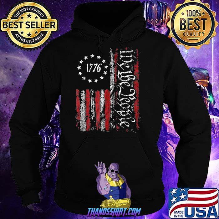 American Flag Patriotic 1776 We The People USA T-Shirt Hoodie