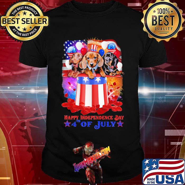 Happy Independence Day 4th Of July Dachshund Patriotic Hat Shirt