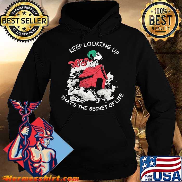 Keep Looking Up Thats The Secret Of Life Snoopy Shirt Hermesshirt