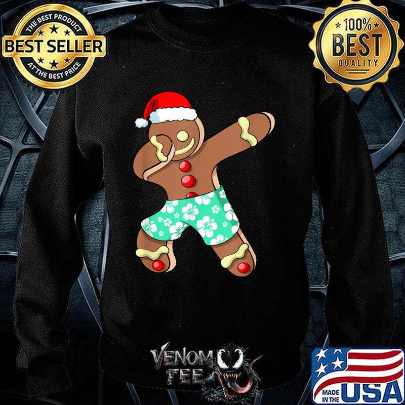Xmas Summer Boy Dabbing Gingerbread Man 
