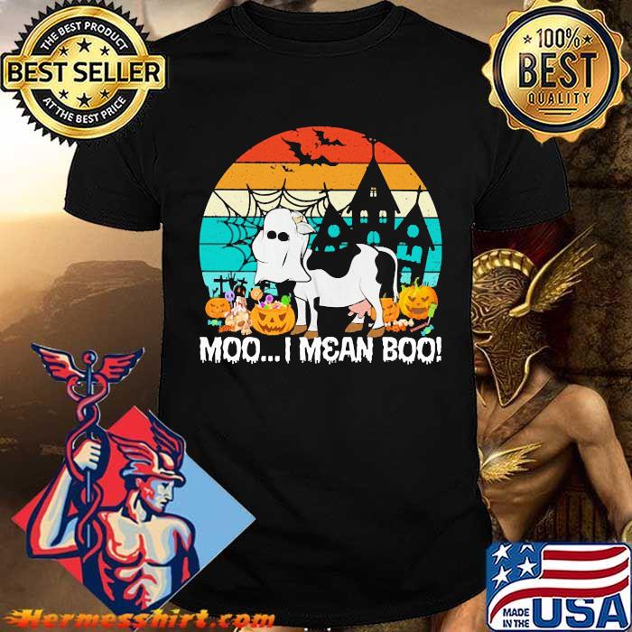 Moo I Mean Boo Costume Vintage Shirt 