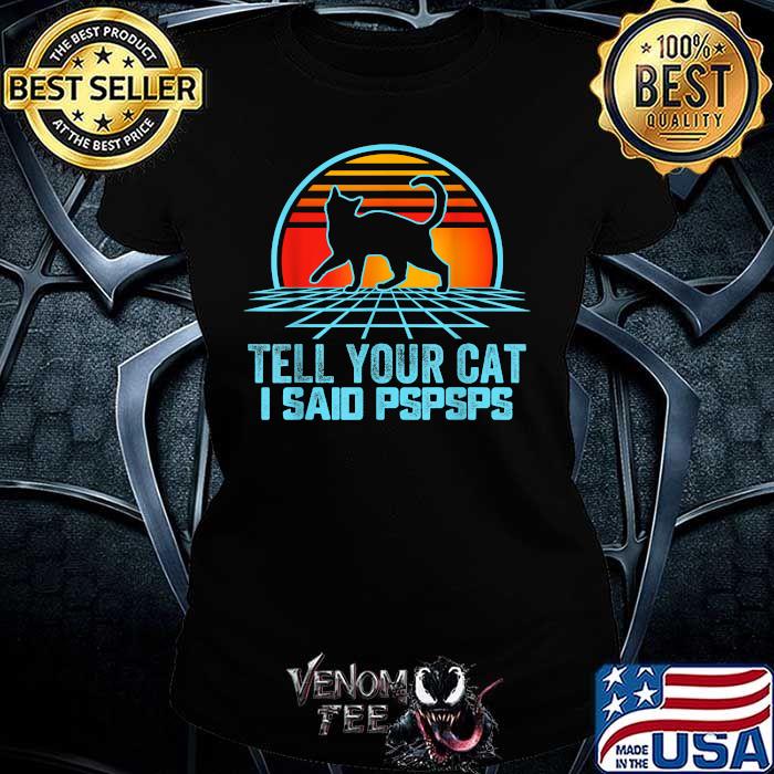 Said Pspsps Vintage Cat T-Shirt 