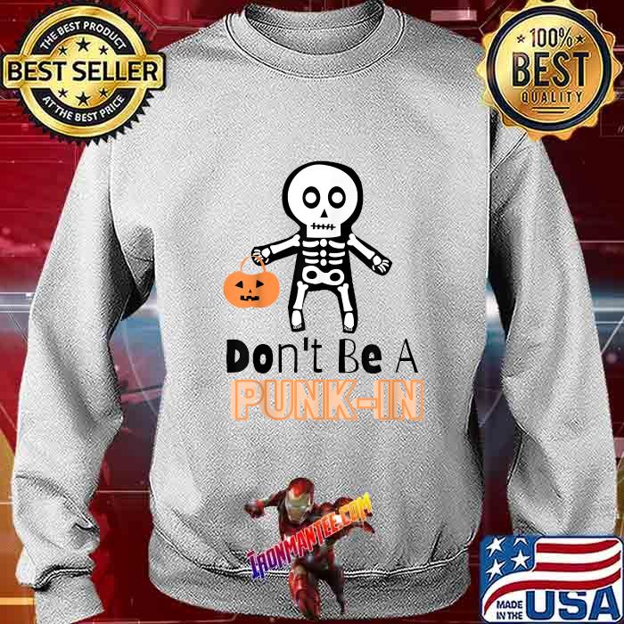 Punkin Skeleton holding pumpkin 