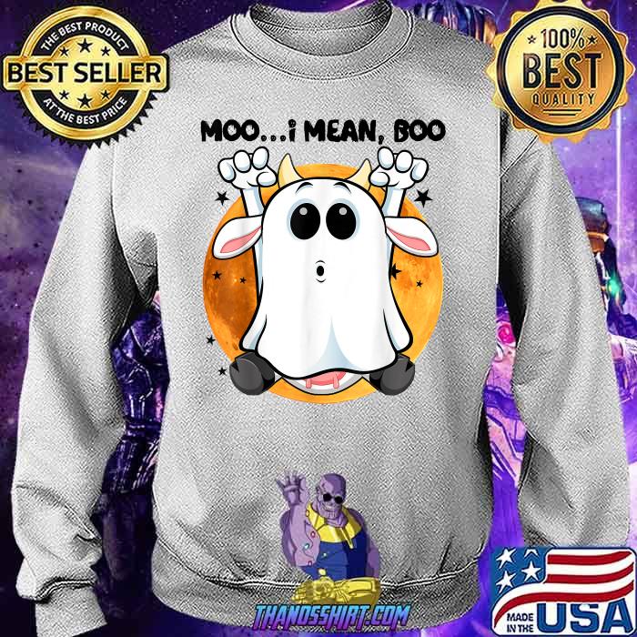 Ghost Cow Moo I Mean Boo Pumpkin Moon 