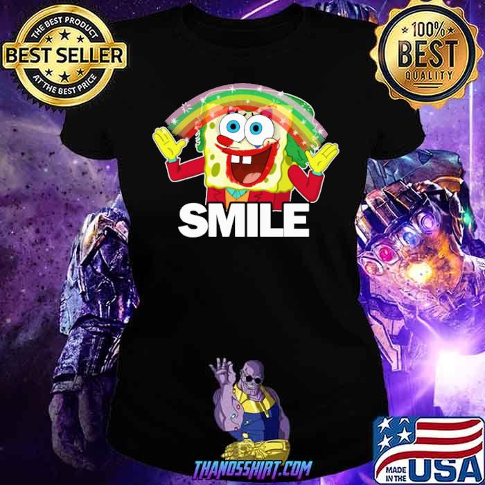 Smile rainbow Spongebob Wall Stickers 