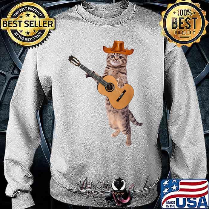 Cat Playing The Acoustic Guitar Funny 