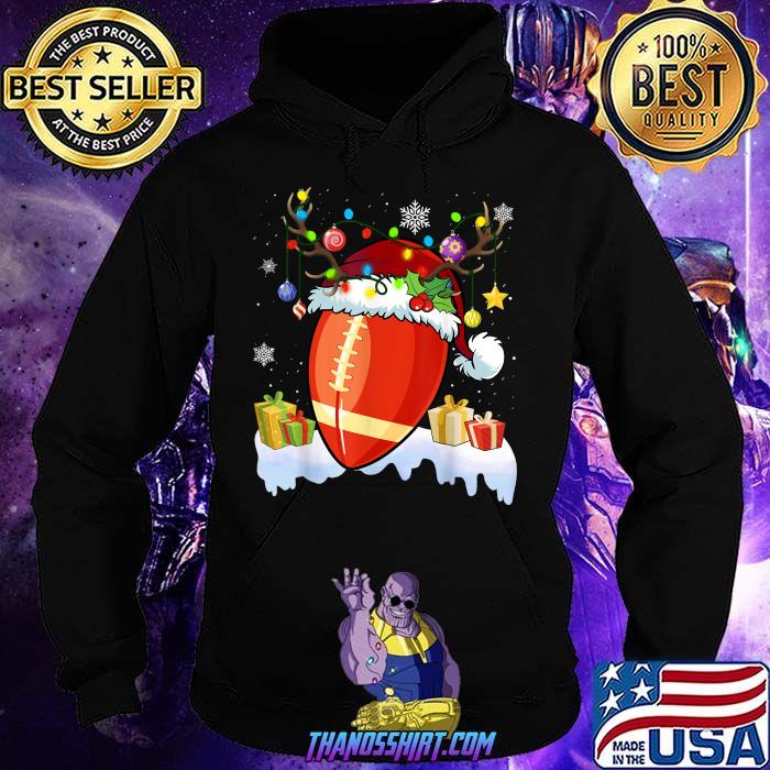 Christmas Football Reindeer Santa Hat 