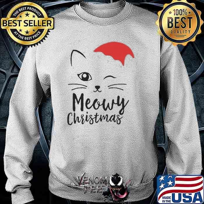 Meowy christmas cat hat santa clause 