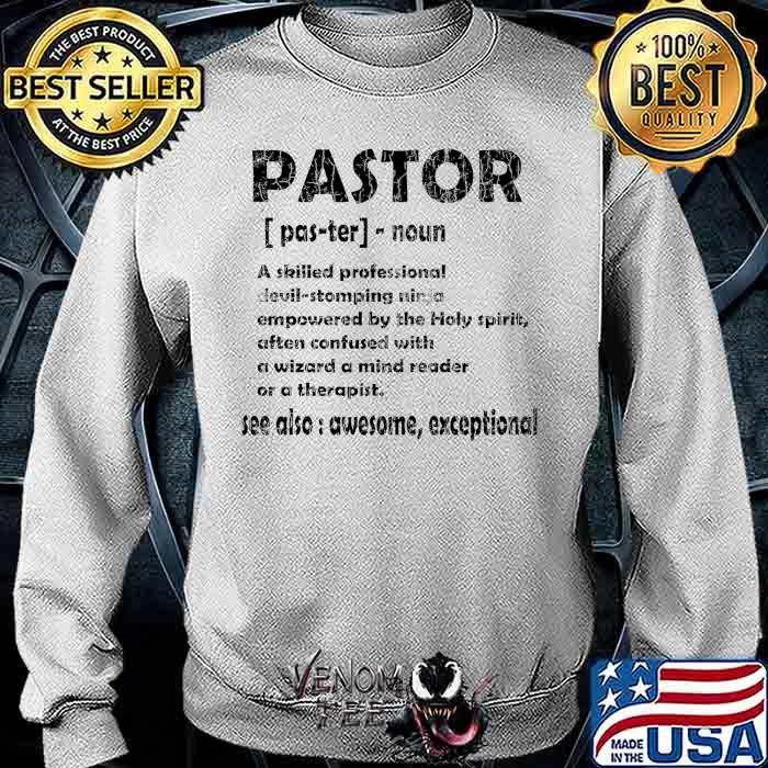 Pastor Definition Funny Appreciation Clergy Minister Graphic Tshirt