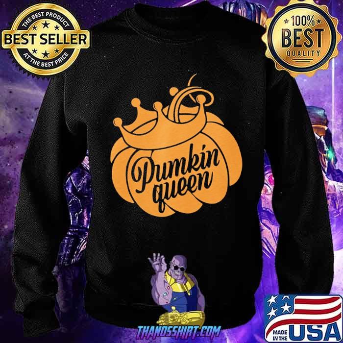 Pumpkin queen crown halloween shirt 