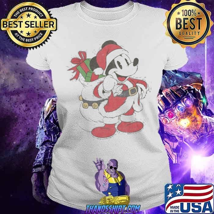 Santa Mickey Mouse Holiday Shirt 