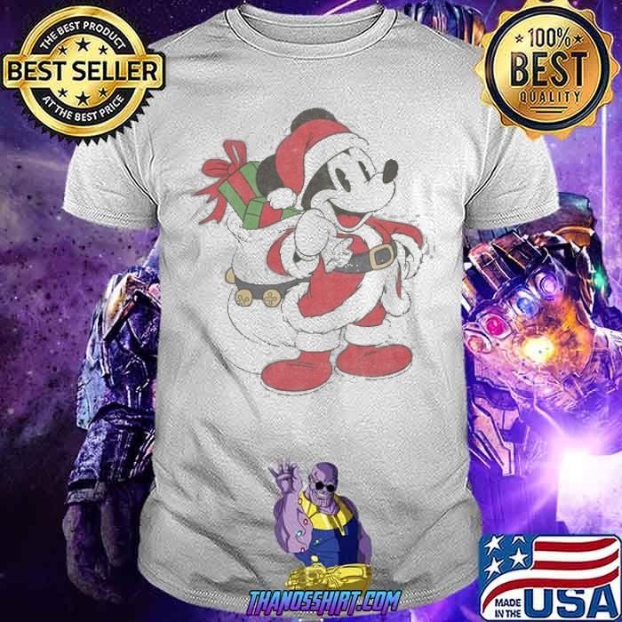 Santa Mickey Mouse Holiday Shirt 