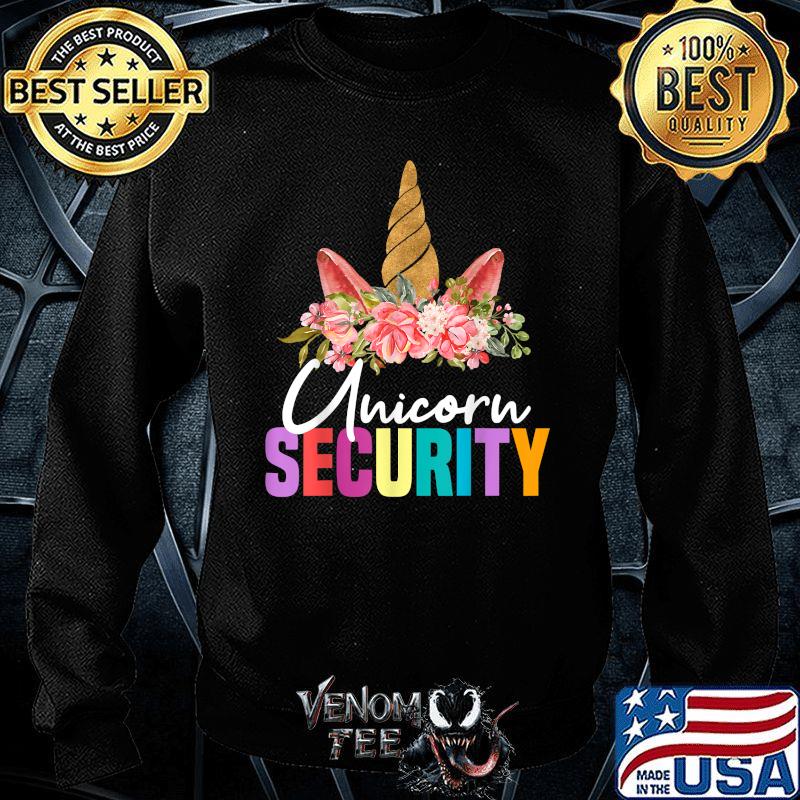 security Tee for women funny Unicorn 