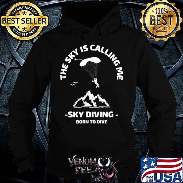 SkyDiving Parachuting Sky Dive Born To Skydive Unisex Hoodie Free Fall SkyDiving Parachuting Sky Dive Born To Skydive Unisex Hoodie Free Fall