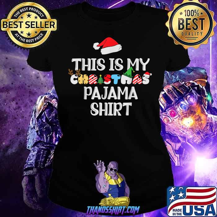 This Is My Christmas Pajama Shirt Funny 