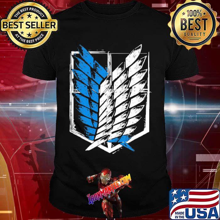 attack on titan wings of freedom t shirt