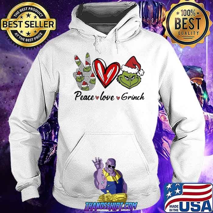 Awesome funny Peace Love Grinch Santa 