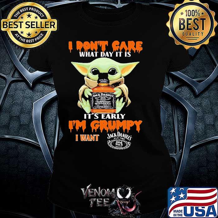 Funny baby Yoda Hug Jack Daniels I Don 