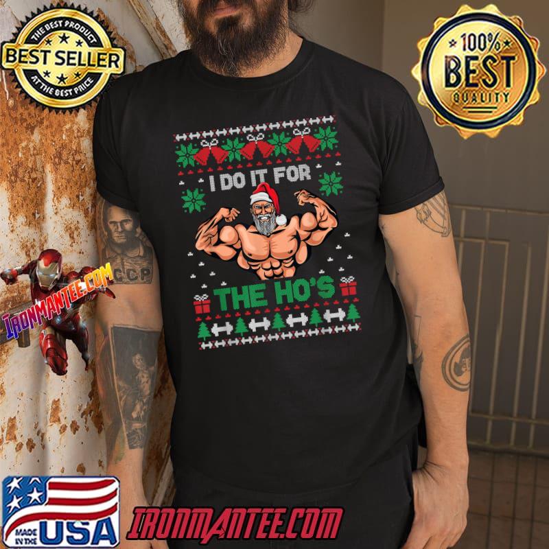 muscle santa sweater