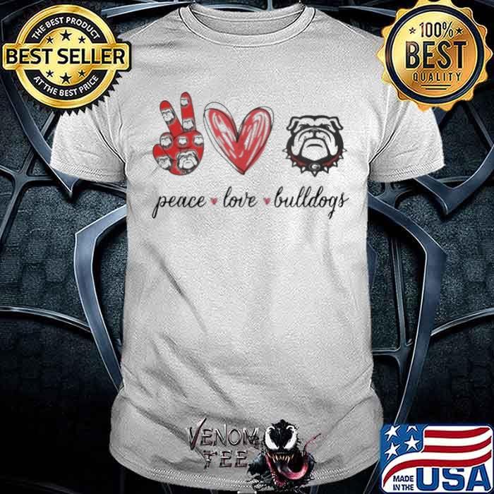 peace love bulldogs shirt