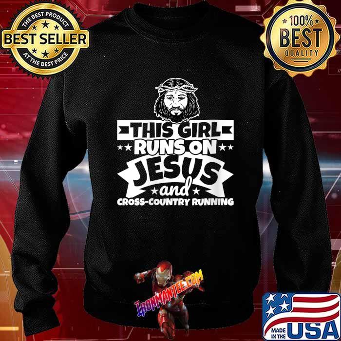 Jesus and cross-country running T-shirt 