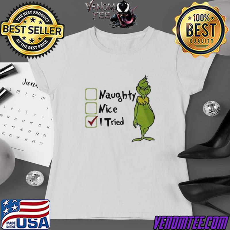 Santa grinch naughty nice I tried 