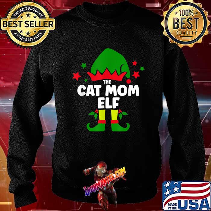 The Cat Mom Elf Funny Christmas 