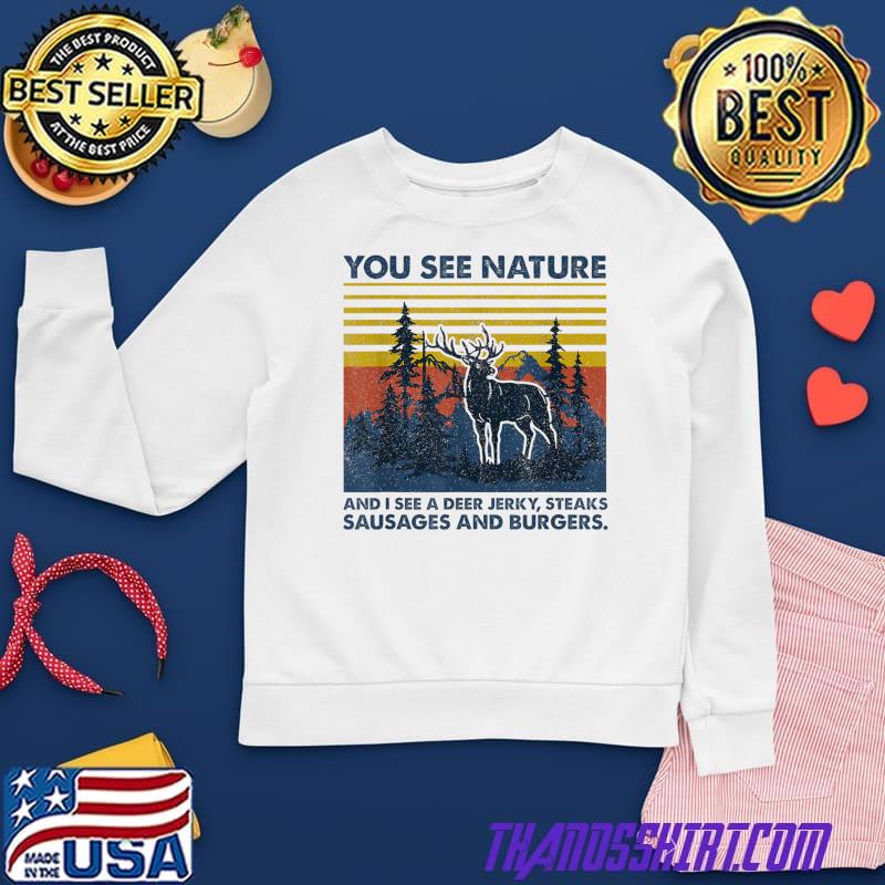 See Nature Vintage Deer Gifts T-Shirt 