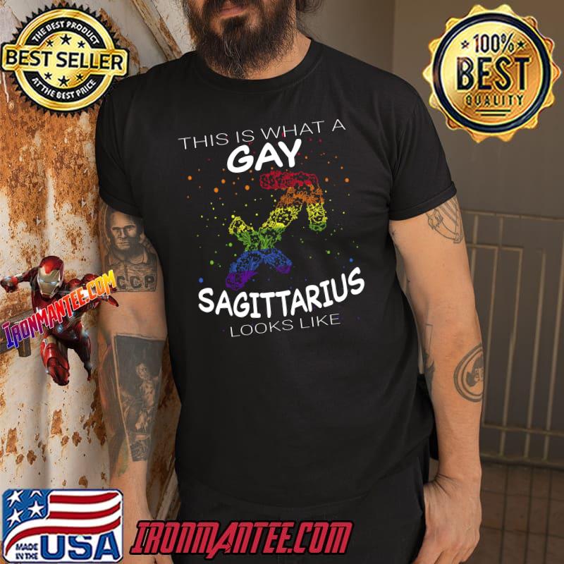 Gay Sagittarius Zodiac LGBTQ Funny Gay Pride LGBT Pride Tshirt