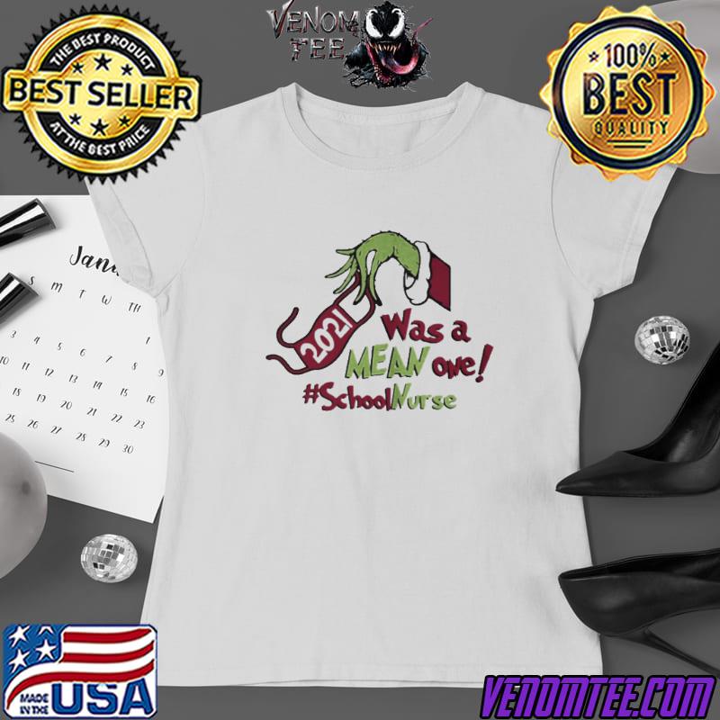 mean one school nurse christmas shirt 