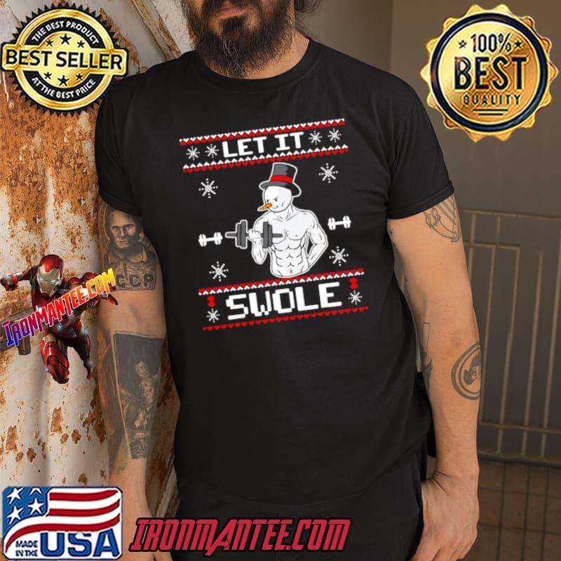 Muscle Snowman Gym Let It Swole Ugly 