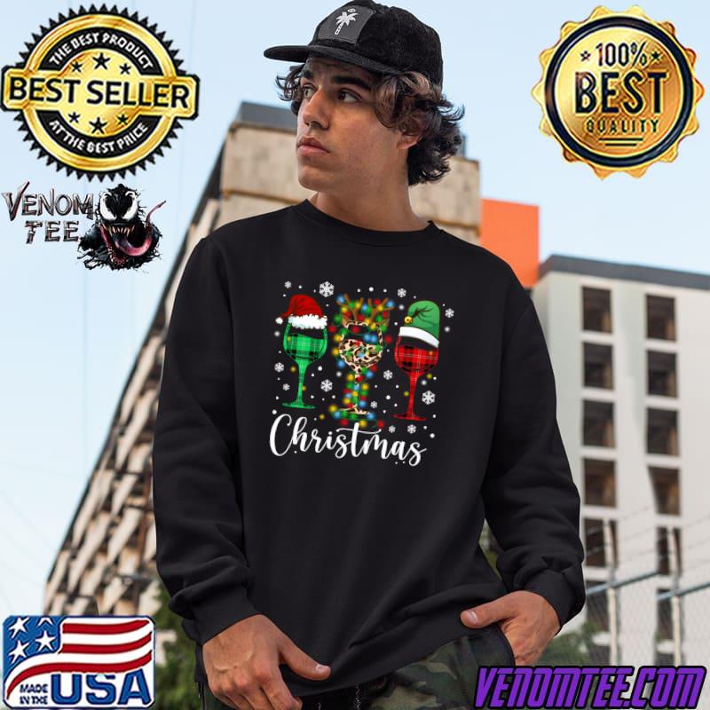 christmas wine sweatshirt