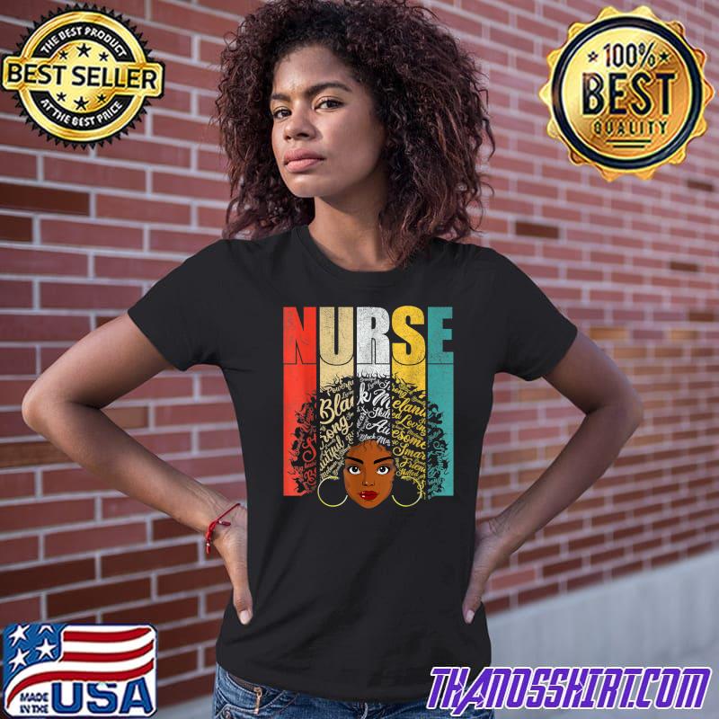 Black Nurse Shirts For Women Girls 