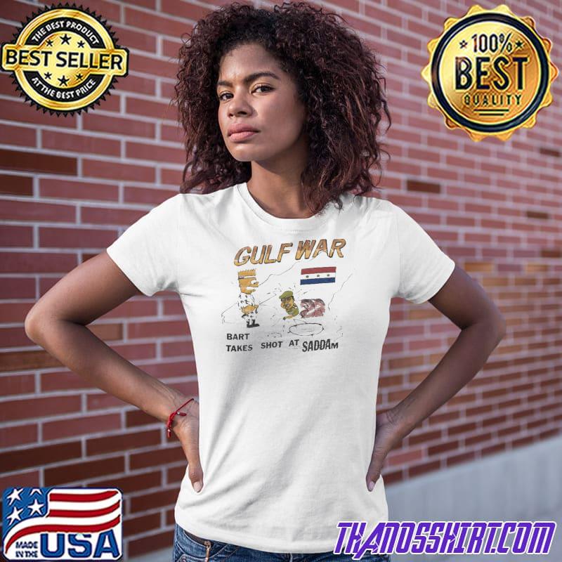 Bootleg Bart Simpson Shirt Gulf War 