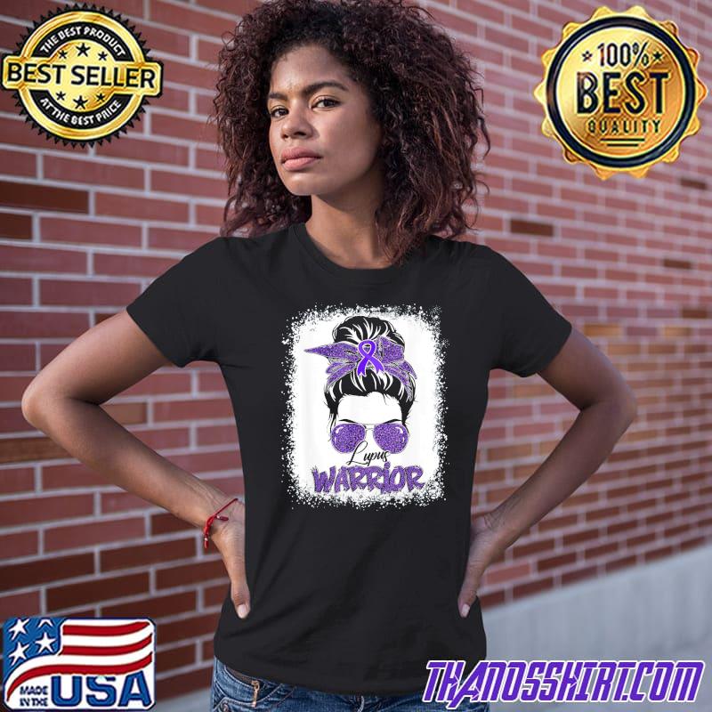 Purple Lupus Awareness Leopard Messy 