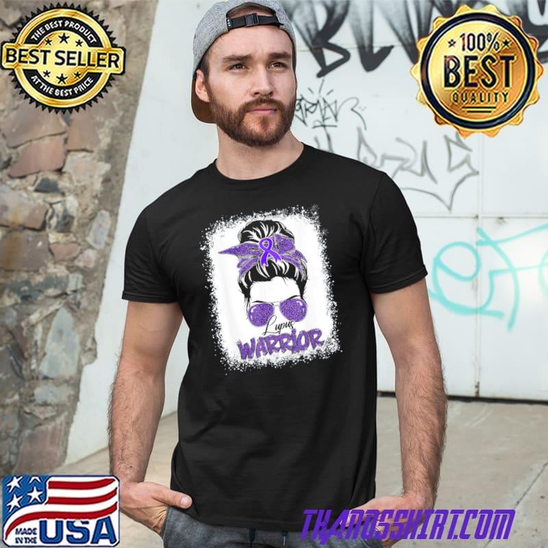 Purple Lupus Awareness Leopard Messy 