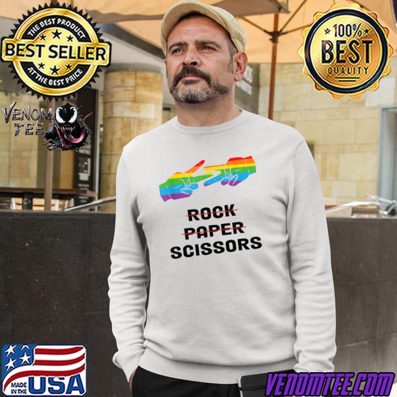 Rock Paper Scissors LGBTQ Rainbow Flag 