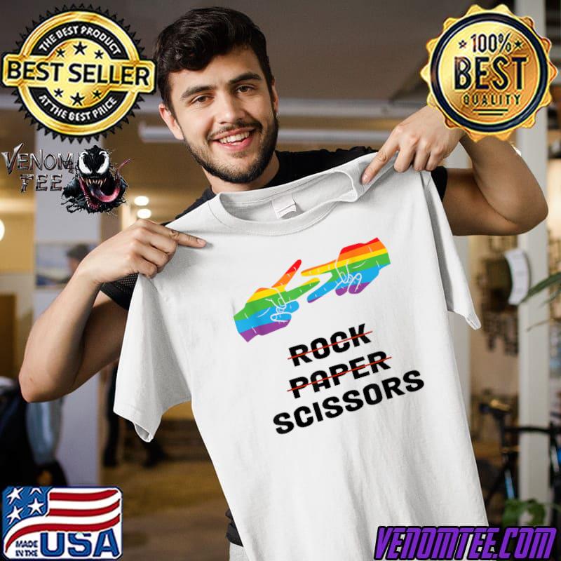 Rock Paper Scissors LGBTQ Rainbow Flag 